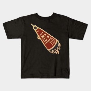 Vintage Red Rocket Up USA Kids T-Shirt